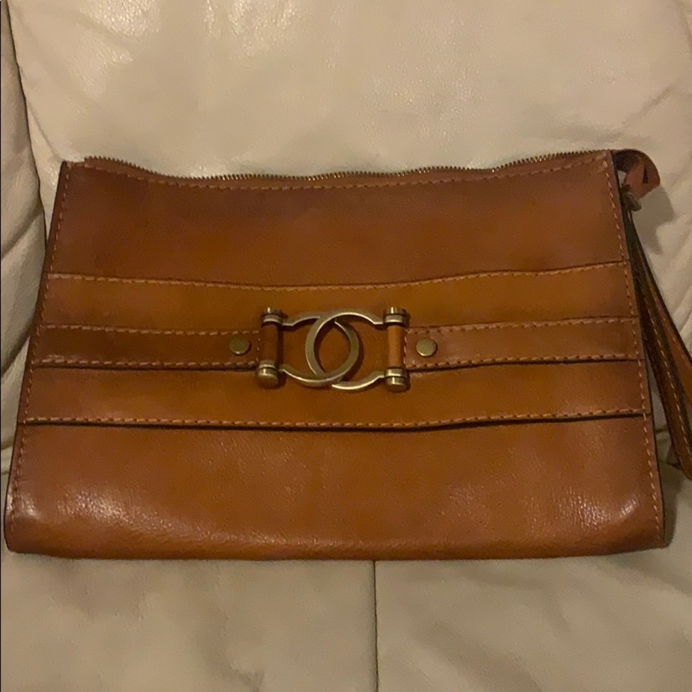 Leather clutch